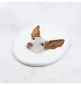 Ibizan Hound, Ibizan Podenco, Ibizan Warren Hound - a plate with a geometric design and the brand name Art-Dog