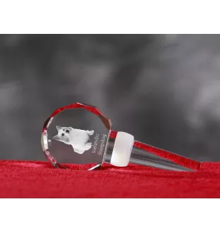 Chien de berger islandais, Berger d'Islande - Bouchon de bouteille en cristal, bouchon de vin unique avec photo, cadeau personnalisé pour sommelier par la marque Art-Dog