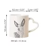 Ibizan Hound, Ibizan Podenco, Ibizan Warren Hound - cup with a dog, adorable cup with a heart-shaped handle, universal gift from the Art-Dog brand