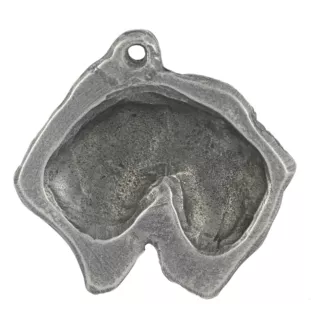 Terrier de Wheatan à poil doux  - Porte-clés argenté avec chien, décoration de sac à main, pendentif de sac à dos par la marque Art-Dog
