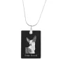 Ibizan Hound, Ibizan Podenco, Ibizan Warren Hound - Crystal pendant with dog, silver necklace with photo, personalised pendant by Art-Dog brand