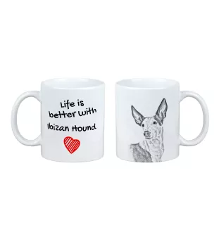 Podenco Ibicenco, Ibiza-Podenco,Ca Eivissec - Tasse mit Hund, Tasse mit Bild, personalisiertes Geschenk der Marke Art-Dog