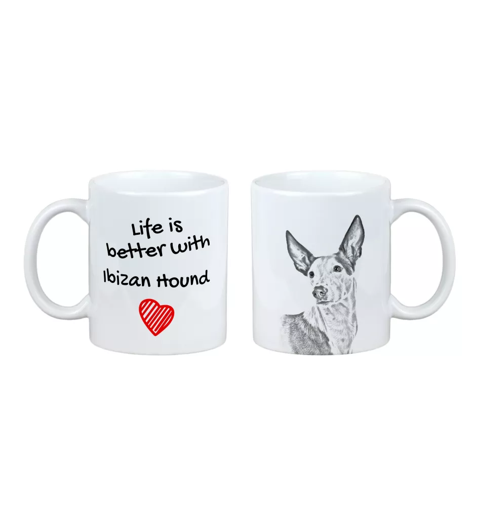 Podenco Ibicenco, Ibiza-Podenco,Ca Eivissec - Tasse mit Hund, Tasse mit Bild, personalisiertes Geschenk der Marke Art-Dog