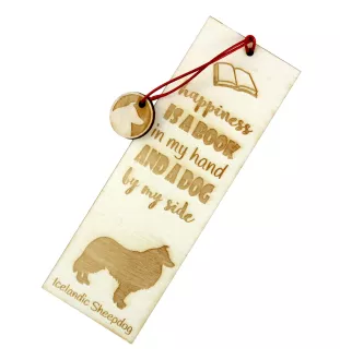 Chien de berger islandais, Berger d'Islande - marque-page pour livre avec chien, marque-page personnalisé, accessoire canin pour les lecteurs de la marque Art-Dog