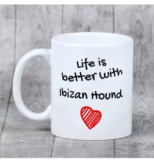 Podenco d'Ibiza, chien de garenne des Baléares - tasse avec chien, tasse avec photo, cadeau personnalisé de la marque Art-Dog