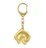 Soft-coated Wheatan Terrier  - Vergoldeter Schlüsselanhänger mit Hund, Handtaschenschmuck, Luxus-Accessoire der Marke Art-Dog