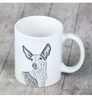 Podenco Ibicenco, Ibiza-Podenco,Ca Eivissec - Tasse mit Hund, fröhliche Tasse für Hundeliebhaber, personalisiertes Geschenk der Marke Art-Dog