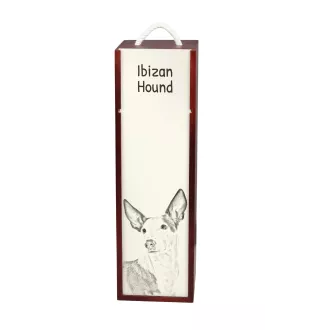 Podenco Ibicenco, Ibiza-Podenco,Ca Eivissec - Weinbox mit Hund, Alkoholbox mit Grafik, personalisierte Geschenkbox der Marke Art-Dog