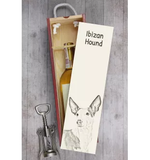 Podenco z Ibizy pudełko na wino z psem Art-Dog