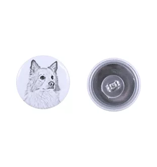 Islandzki szpic pasterski kolczyki z psem mały Art-Dog