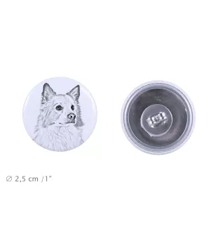 Islandzki szpic pasterski kolczyki z psem mały Art-Dog