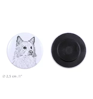 Icelandic Sheepdog, Icelandic Spitz, Iceland Dog - magnet with a dog's pupil, exceptionally light, strong magnet, handmade product by the Art-Dog brand