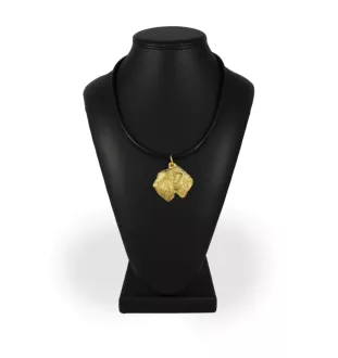 Terrier de Wheatan à poil doux  - Collier de chien dans une boîte cadeau, pendentif plaqué or pour les fans de chiens, bijoux remarquables par Art-Dog