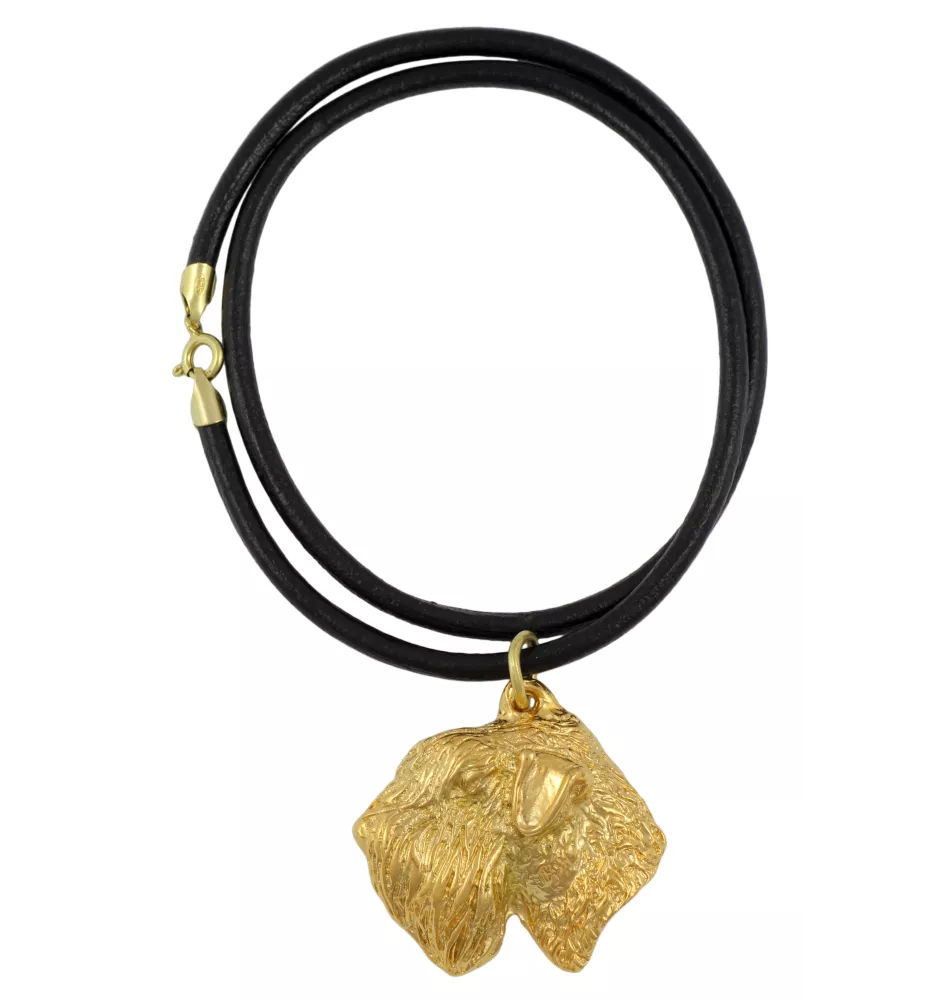 Irish soft coated wheaten terrier naszyjnik pozłocony Art-Dog