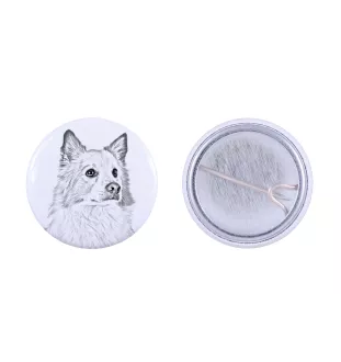 Islandzki szpic pasterski przypinka z psem mała Art-Dog
