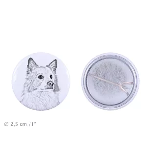 Islandzki szpic pasterski przypinka z psem mała Art-Dog