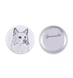 Chien de berger islandais, Berger d'Islande - badge avec votre chien, ajoutez votre propre photo, marque Art-Dog