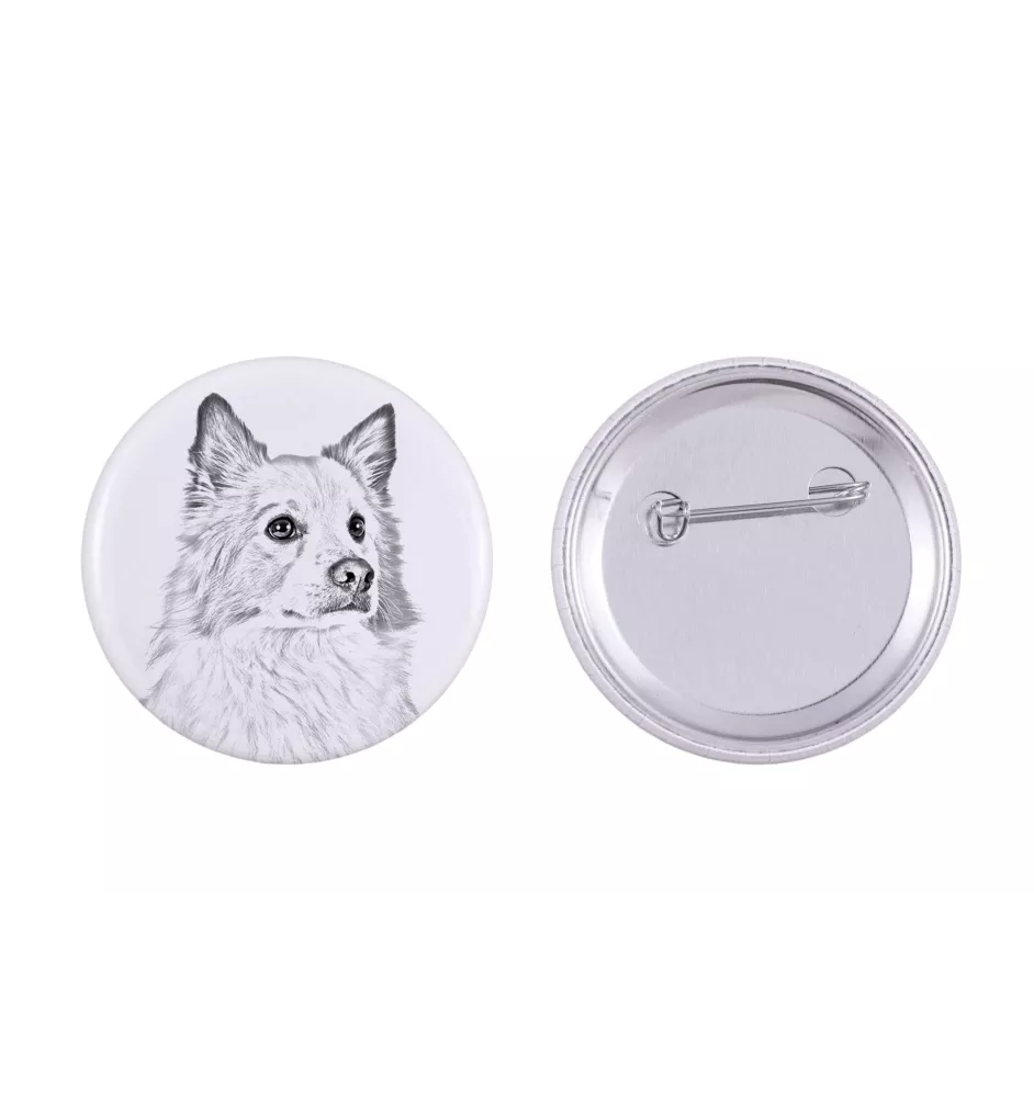 Islandhund, Isländischer Spitz, Isländischer Schäferhund - Anstecknadel mit Ihrem Hund, fügen Sie Ihr eigenes Foto hinzu, Marke Art-Dog