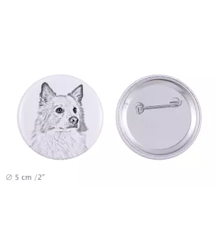 Chien de berger islandais, Berger d'Islande - badge avec votre chien, ajoutez votre propre photo, marque Art-Dog