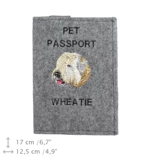Irish Soft Coated Wheaten Terrier - Hundepassetui, Dokumententasche, Geschenk für den Reisenden von der Marke Art-Dog