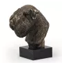 Soft-coated Wheatan Terrier  - Hundestatue, Büste auf Steinsockel, Skulptur, Trophäe für Hundeausstellung der Marke Art-Dog