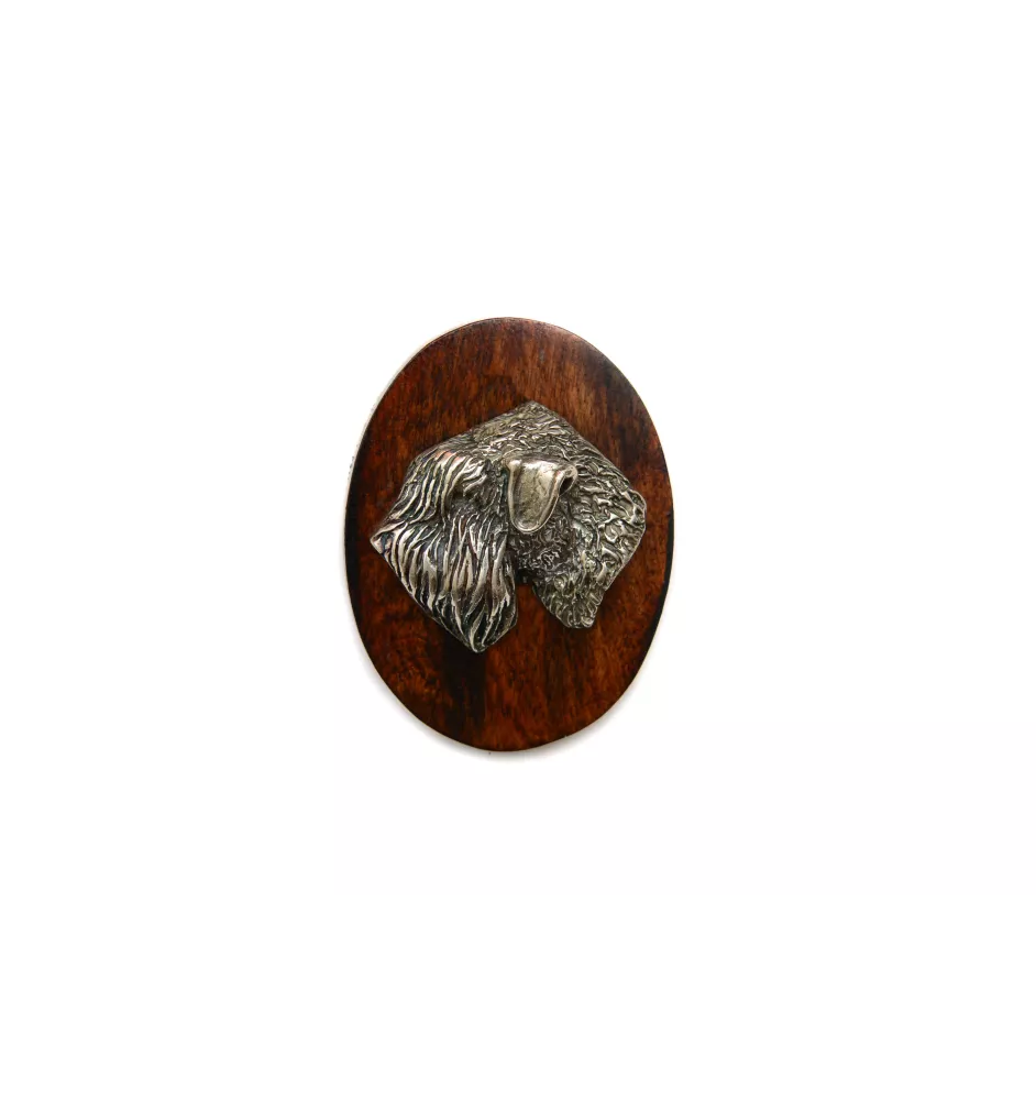 Terrier de Wheatan à poil doux  - Broche de concours canin, clip de numéro de départ, épingle à chien par Art-Dog