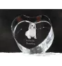 Icelandic Sheepdog, Icelandic Spitz, Iceland Dog - a photo of a dog in crystal, crystal heart, unique photo frame from the Art-Dog brand