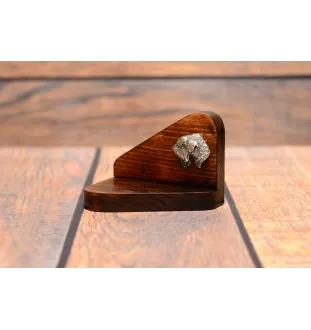 Terrier de Wheatan à poil doux  - bougeoir en bois avec un chien, support pour bougie chauffe-plat, lieu de mémoire pour chien de la marque Art-Dog