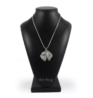 Soft-coated Wheatan Terrier  - Halskette mit Hund, Hundeanhänger an einer silbernen Kette, einzigartiger Schmuck der Marke Art-Dog