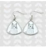 Icelandic Sheepdog, Icelandic Spitz, Iceland Dog - dog earrings, hanging earrings with a picture, personalized jewelry with Art-Dog brand print