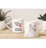 Islandhund, Isländischer Spitz, Isländischer Schäferhund - Tasse mit Hund, entzückende Tasse mit herzförmigem Henkel, universelles Geschenk der Marke Art-Dog