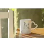 Islandhund, Isländischer Spitz, Isländischer Schäferhund - Tasse mit Hund, entzückende Tasse mit herzförmigem Henkel, universelles Geschenk der Marke Art-Dog
