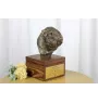 Terrier de Wheatan à poil doux  - urne pour les cendres du chien avec une statuette, petite urne pour chien, urne personnalisée avec le buste du chien de la marque Art-Dog