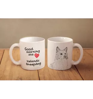 Islandhund, Isländischer Spitz, Isländischer Schäferhund - Tasse mit Hund, Tasse mit Bild, personalisiertes Geschenk der Marke Art-Dog