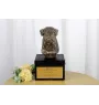 Terrier de Wheatan à poil doux  - une urne avec une gravure et une sculpture de chien, un dernier adieu, un produit fait à la main de la marque Art-Dog