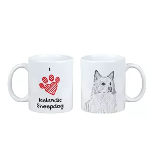 Icelandic Sheepdog, Icelandic Spitz, Iceland Dog - cup with a dog, cute cup with graphics, a gift with your photo from the Art-Dog brand