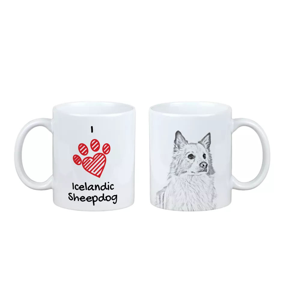 Islandhund, Isländischer Spitz, Isländischer Schäferhund - Tasse mit Hund, entzückende Tasse mit Grafik, Geschenk mit Ihrem Foto von der Marke Art-Dog