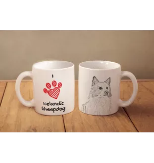 Islandhund, Isländischer Spitz, Isländischer Schäferhund - Tasse mit Hund, entzückende Tasse mit Grafik, Geschenk mit Ihrem Foto von der Marke Art-Dog