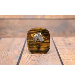 Terrier de Wheatan à poil doux  - porte-clés, porte-clés avec chien pour les médailles, crochet pour les clés de la marque Art-Dog