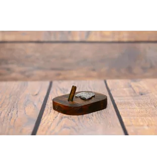 Terrier de Wheatan à poil doux  - porte-clés, porte-clés avec chien pour les médailles, crochet pour les clés de la marque Art-Dog