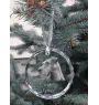Terrier irlandais, Irish Terrier - boule de Noël en cristal avec une photo, photo de chien dans le cristal, décoration personnalisée pour sapin de Noël de la marque Art-Dog