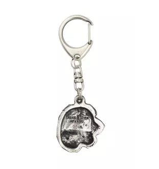 Chien d'eau irlandais, Épagneul d'eau irlandais - Porte-clés argenté avec chien, décoration de sac à main, pendentif de sac à dos par la marque Art-Dog