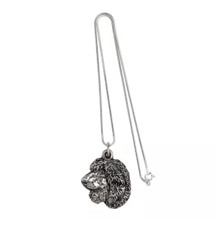 Irischer Wasserspaniel, Irish Water Spaniel - Hundehalsband, einzigartiger Schmuck für den Hundefan, einzigartiger Kreuzotter-Anhänger der Marke Art-Dog
