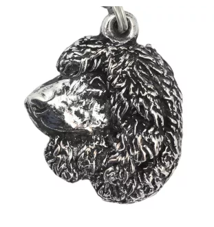 Irischer Wasserspaniel, Irish Water Spaniel - Hundehalsband, einzigartiger Schmuck für den Hundefan, einzigartiger Kreuzotter-Anhänger der Marke Art-Dog