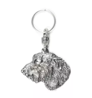 Lévrier irlandais, Irish wolfhound I - Pendentif chien argenté, décoration de sac à main, pendentif sac à dos par la marque Art-Dog