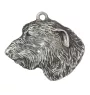 Irish Wolfhound I - Silver-plated dog pendant, handbag decoration, backpack pendant by Art-Dog brand