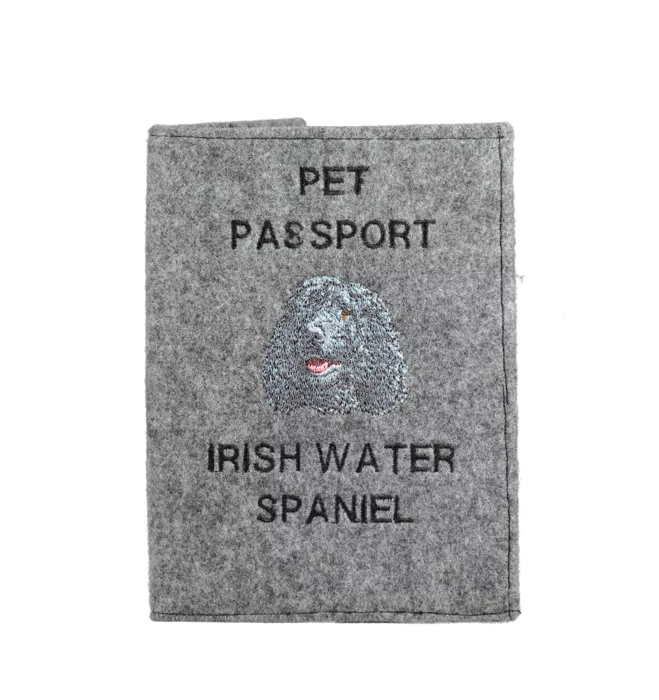Chien d'eau irlandais, Épagneul d'eau irlandais - Porte passeport pour chien, porte document, cadeau pour le voyageur de la marque Art-Dog