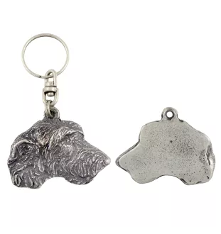 Lévrier irlandais, Irish wolfhound - Pendentif chien argenté, décoration de sac à main, pendentif sac à dos par la marque Art-Dog