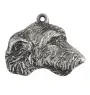 Lévrier irlandais, Irish wolfhound - Pendentif chien argenté, décoration de sac à main, pendentif sac à dos par la marque Art-Dog