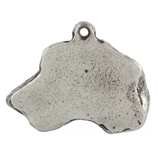 Wilczarz irlandzki brelok do kluczy posrebrzany Art-Dog